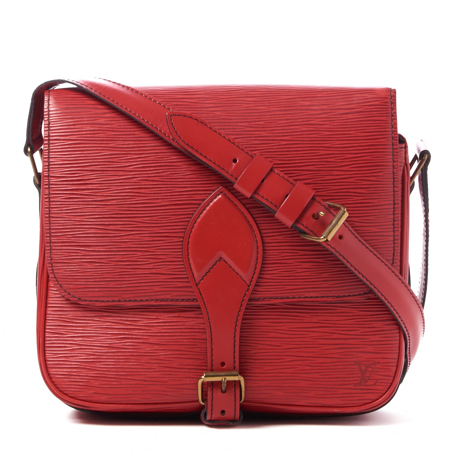 Louis Vuitton Epi Cartouchiere 22 Red 1 of 8