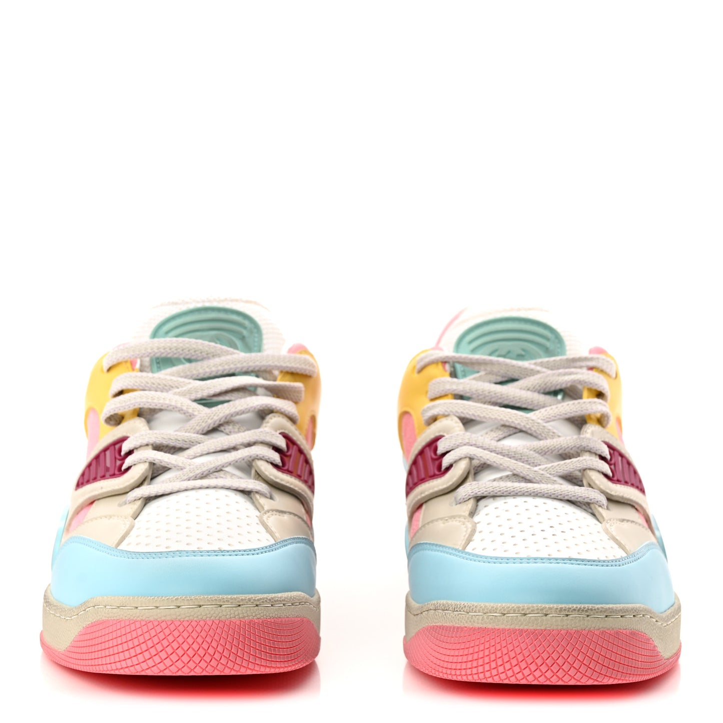 Demetra Womens Basket Low Top Sneakers 39 Spongy Azure Great White Mystic White Box Pink