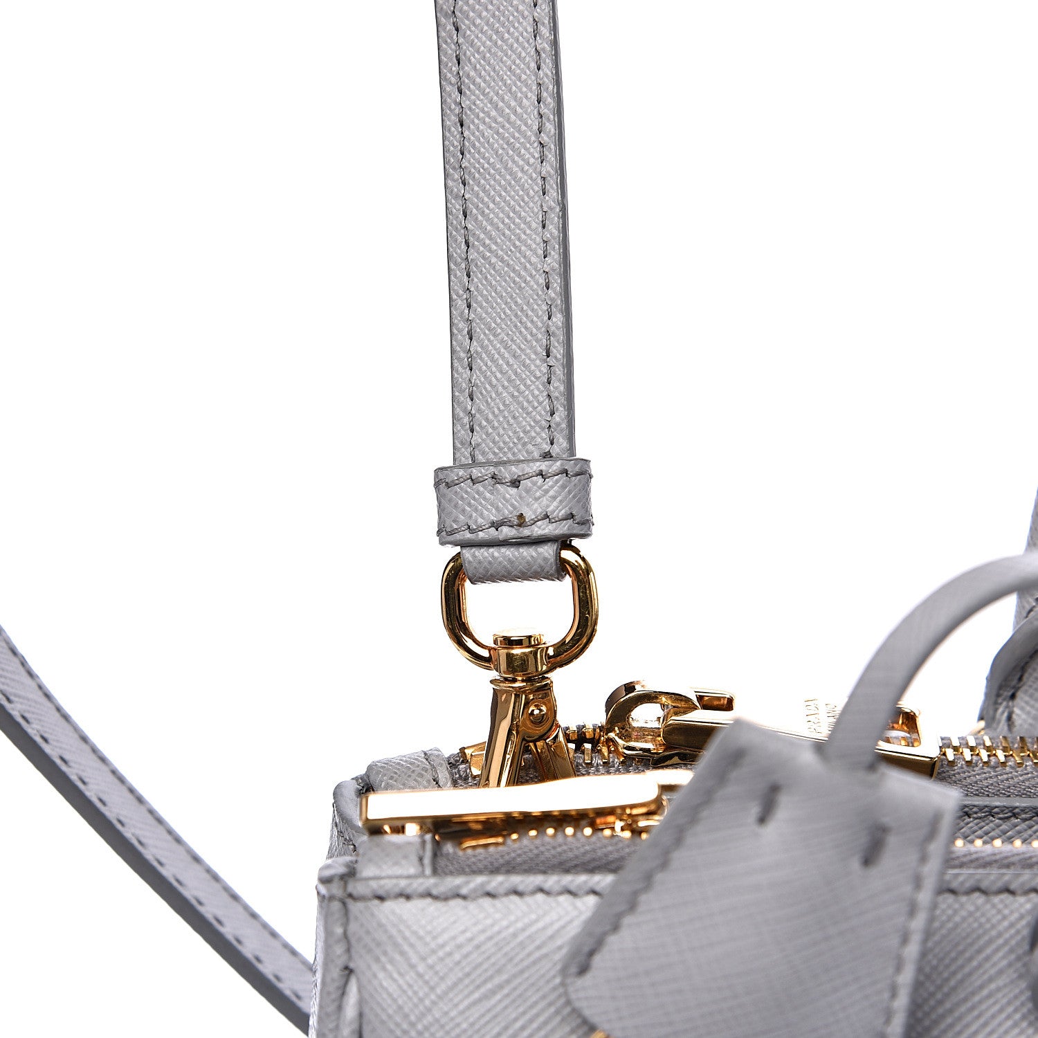Prada Saffiano Medium Galleria Double Zip Tote Granito 14 of 14