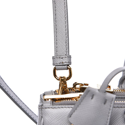 Prada Saffiano Medium Galleria Double Zip Tote Granito 14 of 14