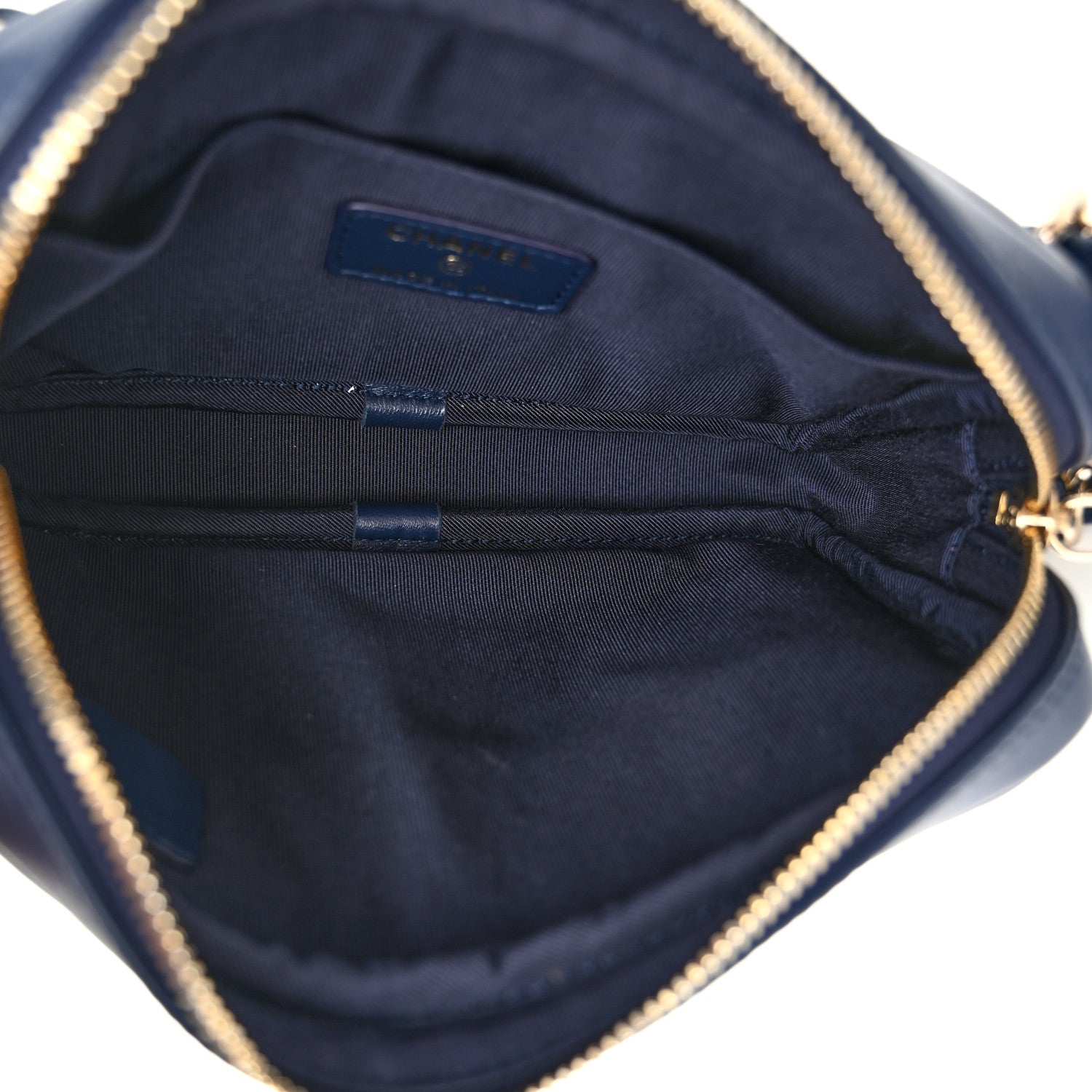 Chanel Lambskin Quilted Waist Bag With Pouch Blue 6 of 11