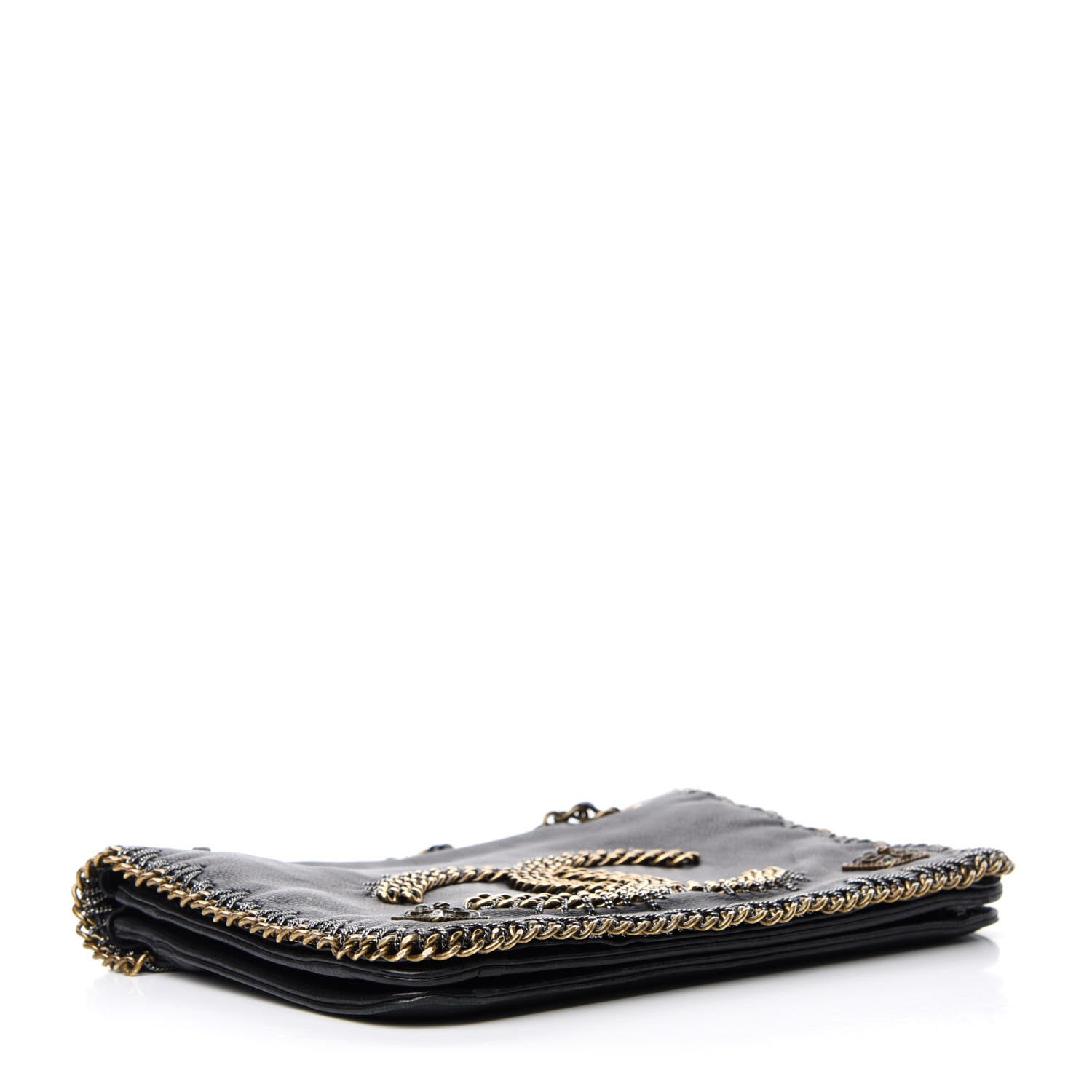 Chanel Calfskin Chain CC Byzance Flap Black 5 of 15
