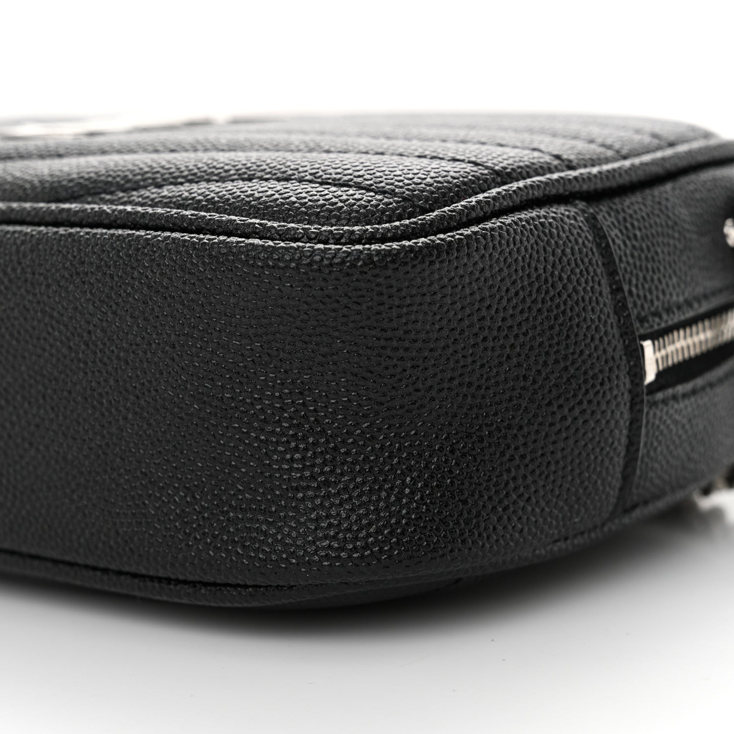 Saint Laurent Grain De Poudre Matelasse Monogram Mini Lou Camera Bag Black 10 of 10