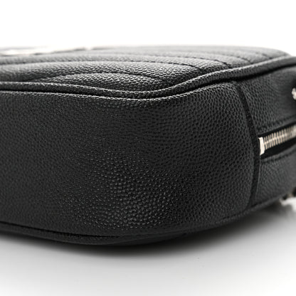 Saint Laurent Grain De Poudre Matelasse Monogram Mini Lou Camera Bag Black 10 of 10