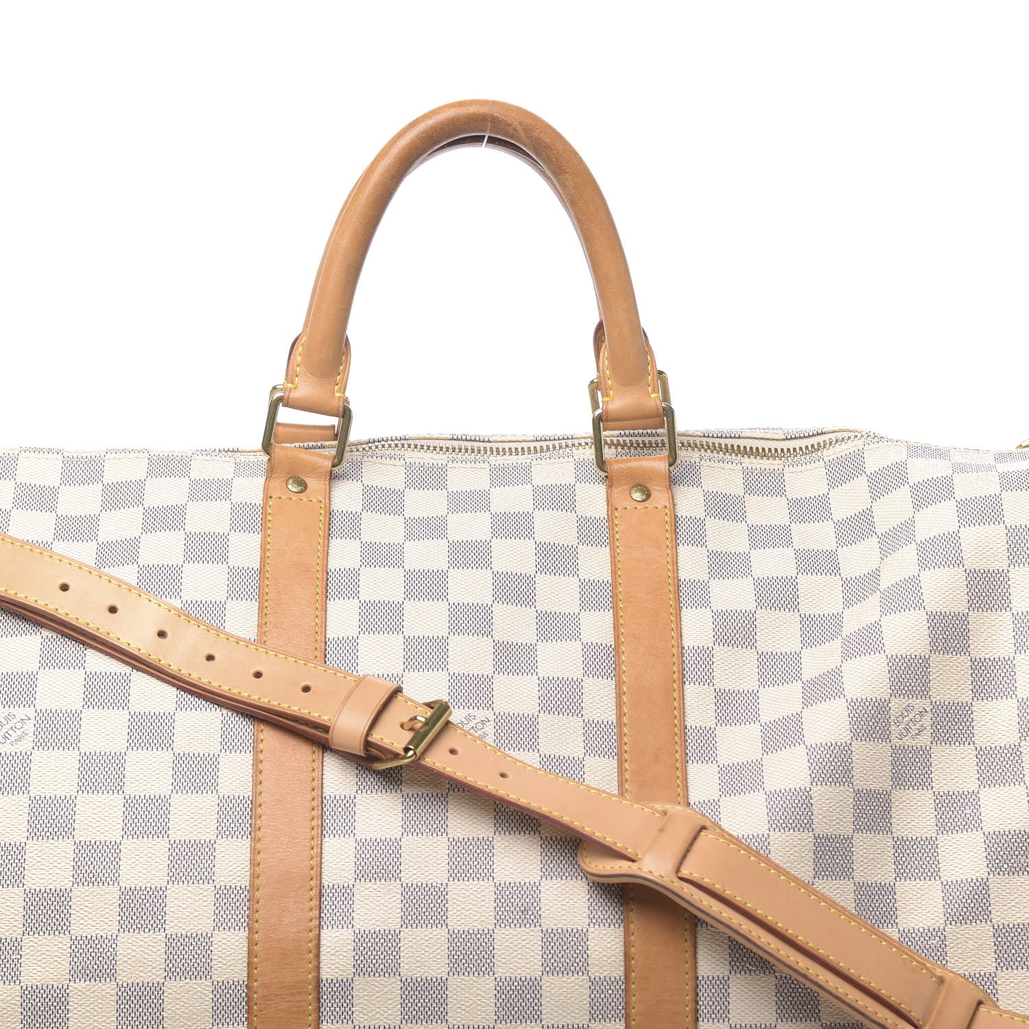 Louis Vuitton Damier Azur Keepall Bandouliere 55 13 of 13
