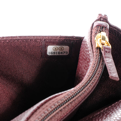 Chanel Caviar Wallet On Chain Dark Red 7 of 7