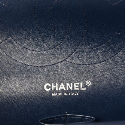 Chanel Caviar Quilted Jumbo Double Flap Dark Blue 11 of 13