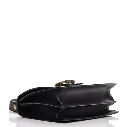 Gucci Calfskin Bamboo Web Large Dionysus Top Handle Bag Black Bright Evergreen Hibiscus Red 4 of 12