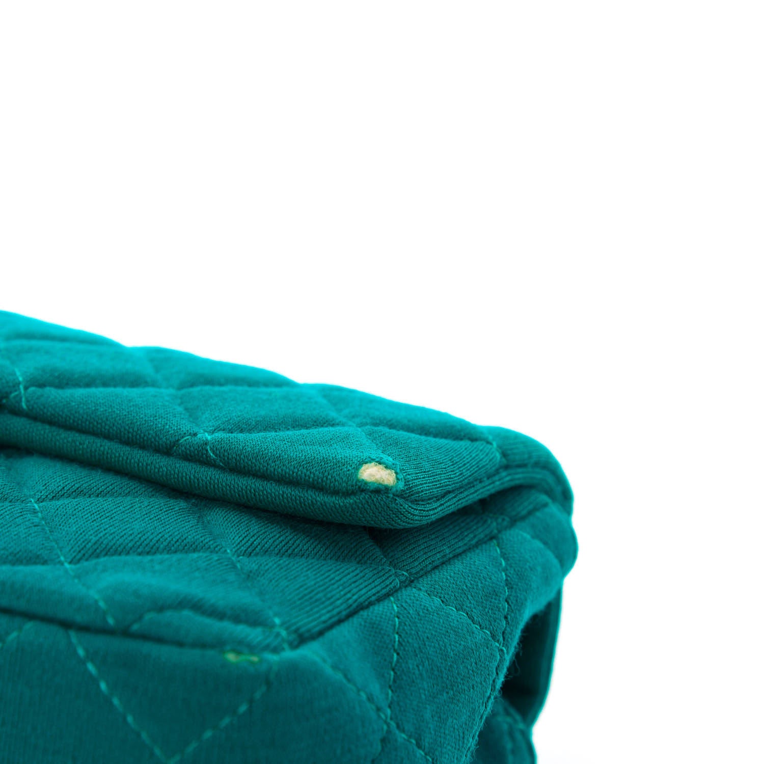 Chanel Jersey Quilted Mini Rectangular Flap Green 9 of 13
