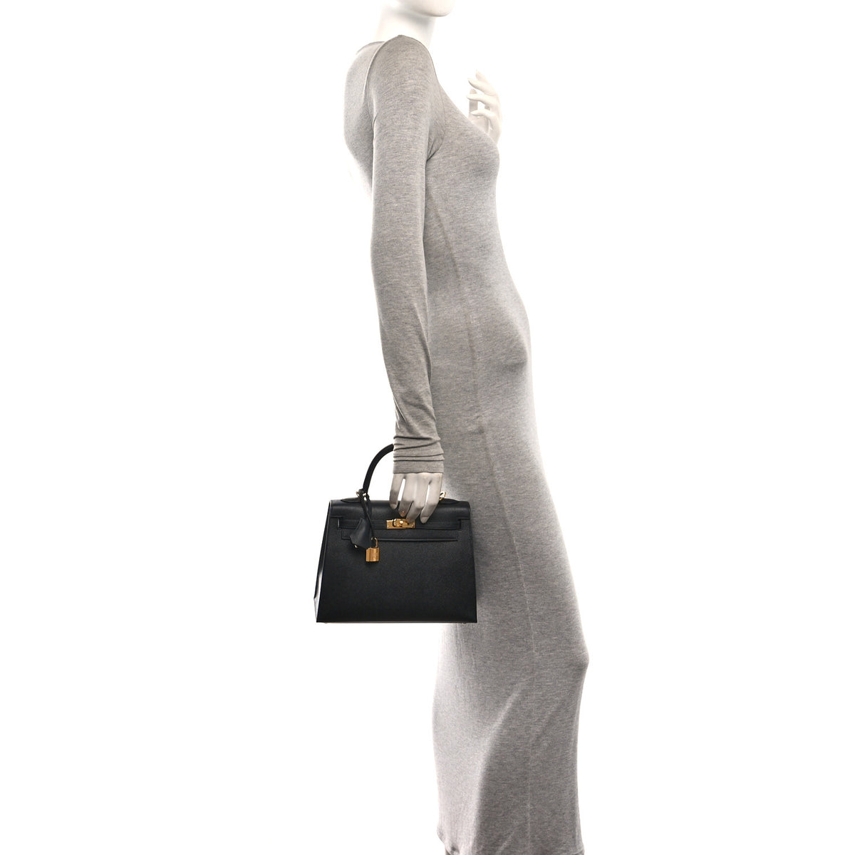 Hermes Epsom Kelly Sellier 25 Black 2 of 11