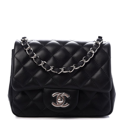 Chanel Lambskin Quilted Mini Square Flap Black 1 of 10
