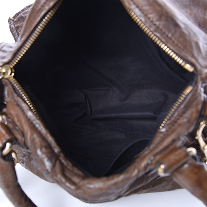 Givenchy Tumbled Sheepskin Medium Pandora Charcoal 5 of 9