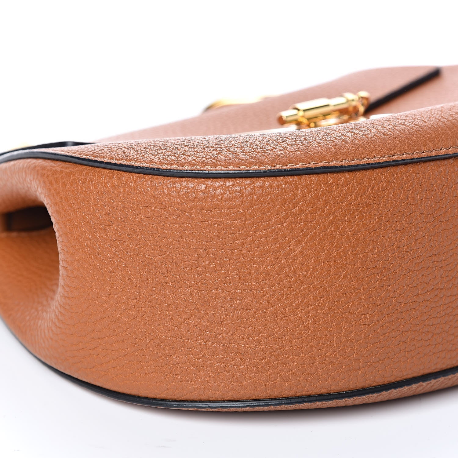 Chloe Grained Lambskin Drew Shoulder Bag Caramel 7 of 9