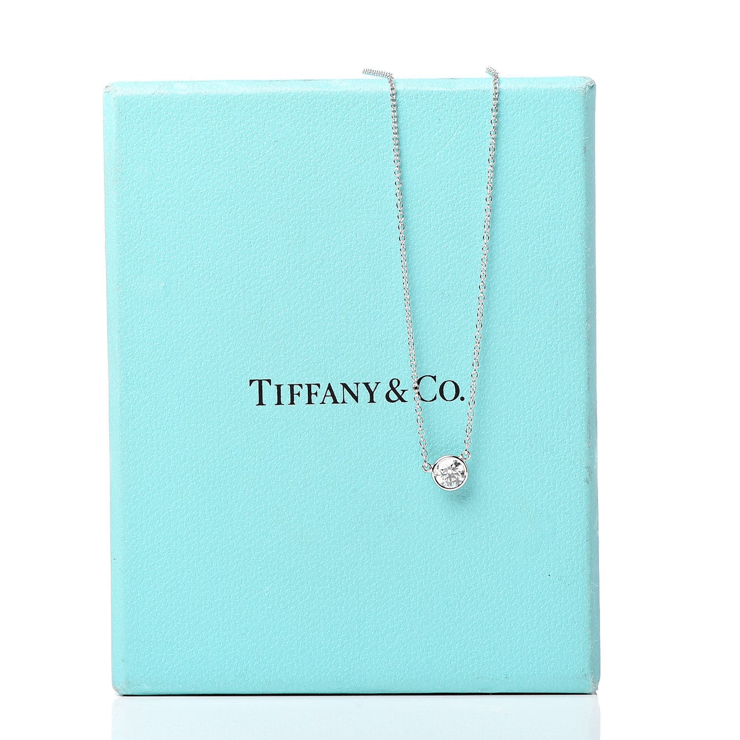 Platinum Diamond .33ct Elsa Peretti Diamonds by the Yard Pendant Necklace