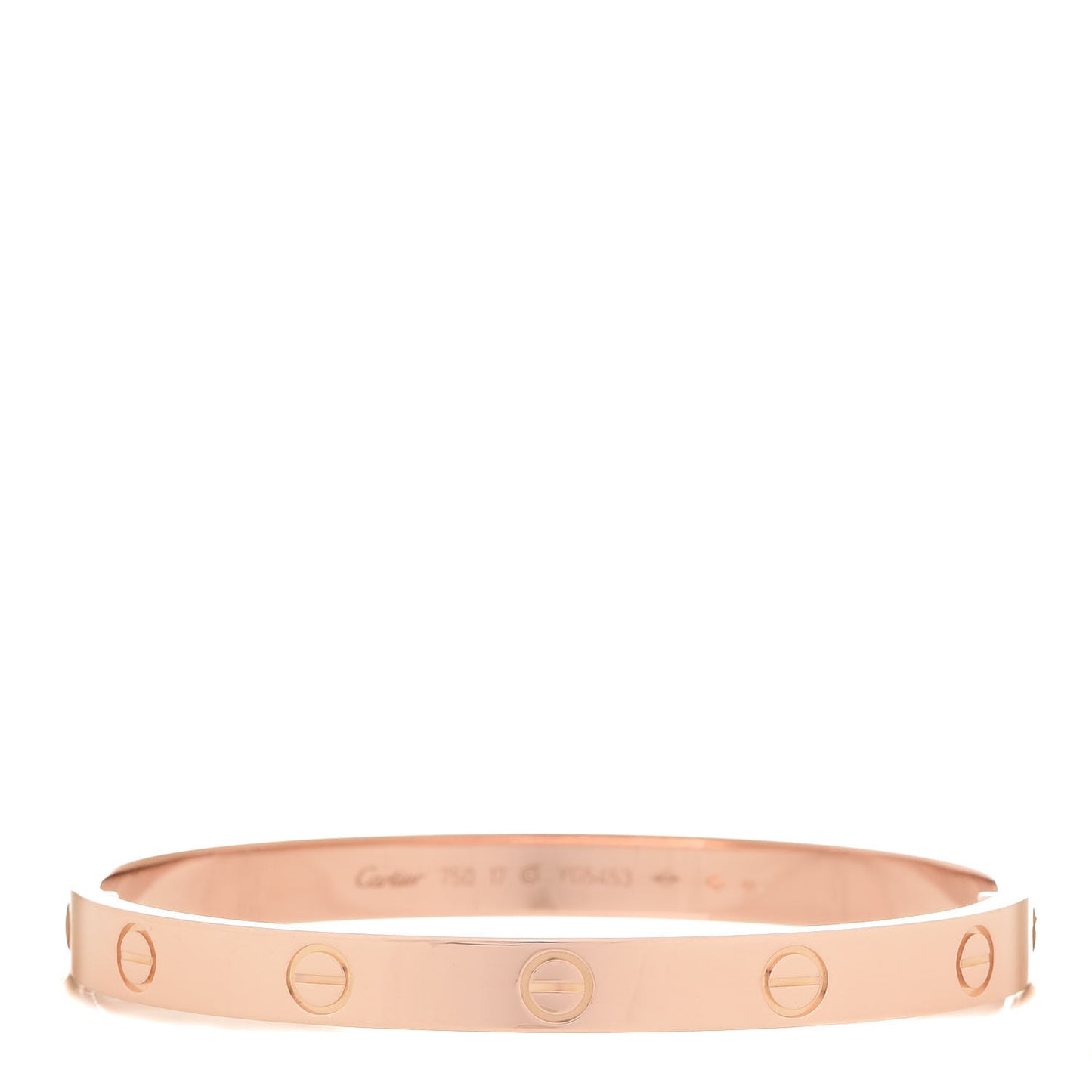 18K Pink Gold LOVE Bracelet 17