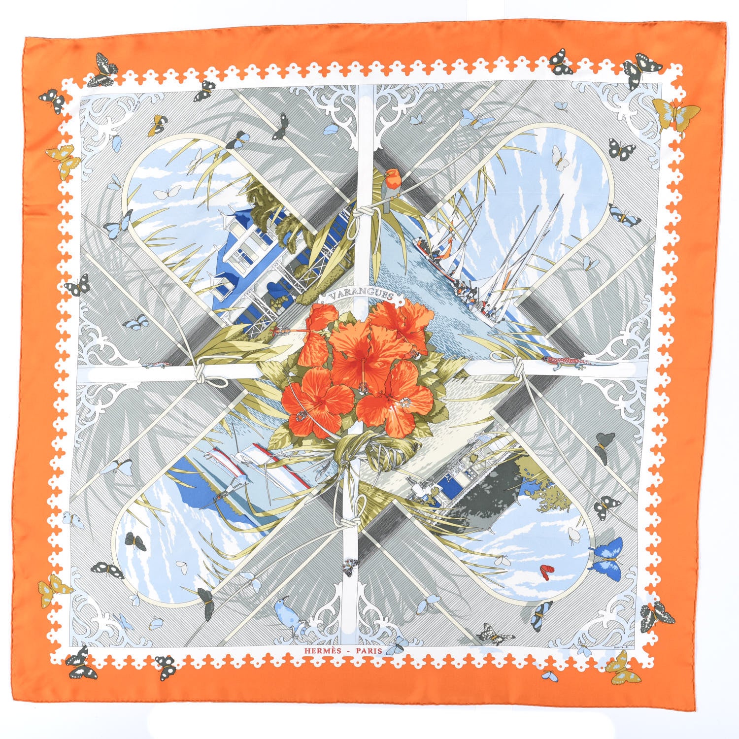 Hermes Silk Varangues Scarf 90 1 of 4