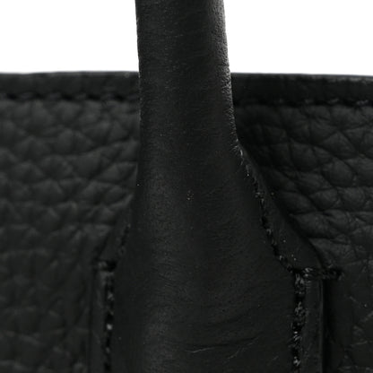 The Row Grained Calfskin Soft Margaux 10 Bag Black 10 of 10