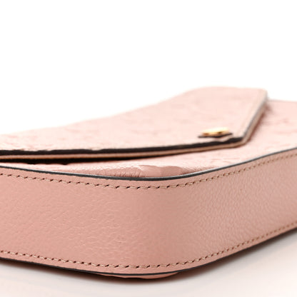 Louis Vuitton Empreinte Pochette Felicie Chain Wallet Rose Poudre 8 of 12