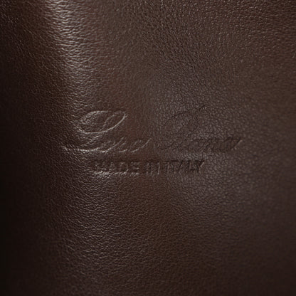 Loro Piana Grained Calfskin L19 Extra Pocket Pouch  Dark Chocolate Liquorice 6 of 9