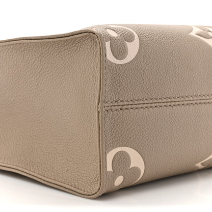 Louis Vuitton Empreinte Monogram Giant Onthego PM Tourterelle Creme 9 of 12