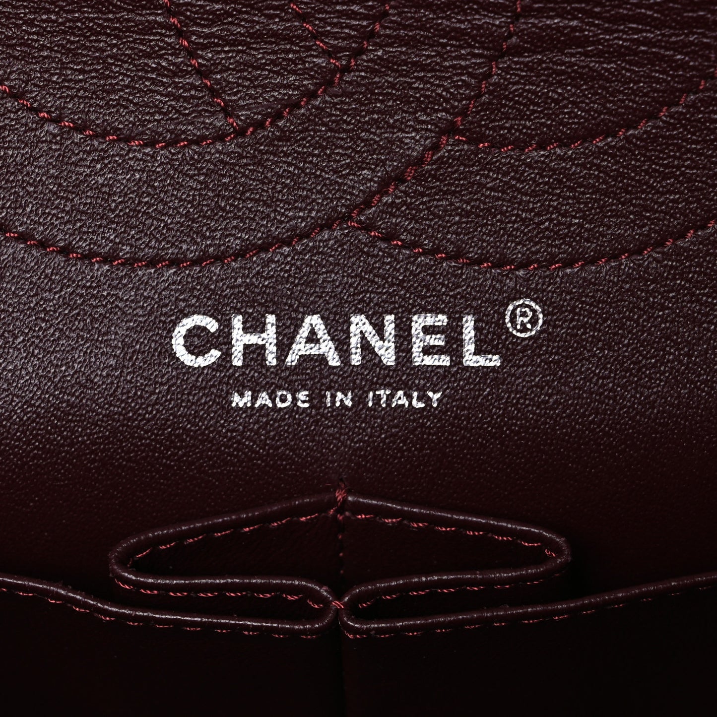 Aged Calfskin Quilted 2.55 Reissue 226 Flap Dark Burgundy