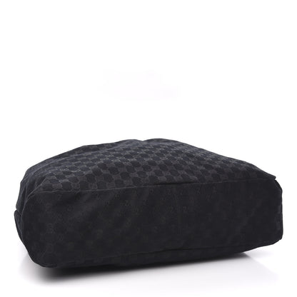 Gucci Monogram Large Zebra Horsebit Chain Hobo Black 4 of 11