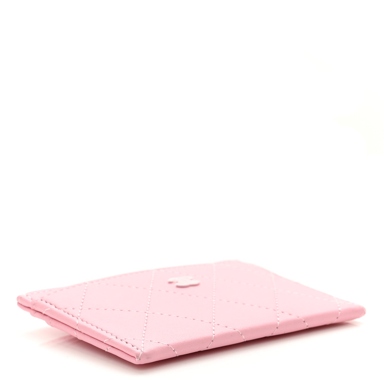 Chanel Lambskin Quilted Card Holder Light Pink 4 of 9