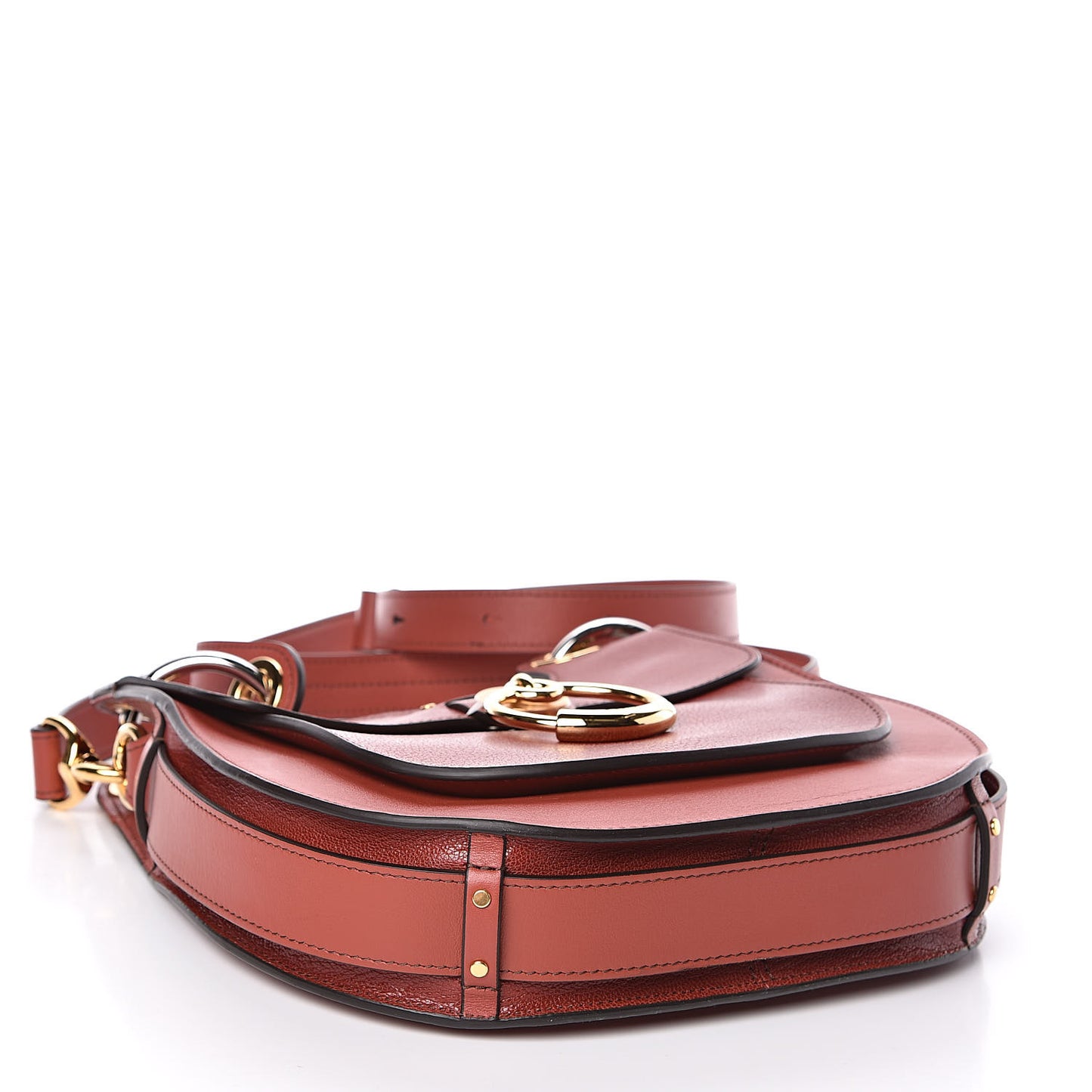 Calfskin Medium Tess Hobo Sienna Red