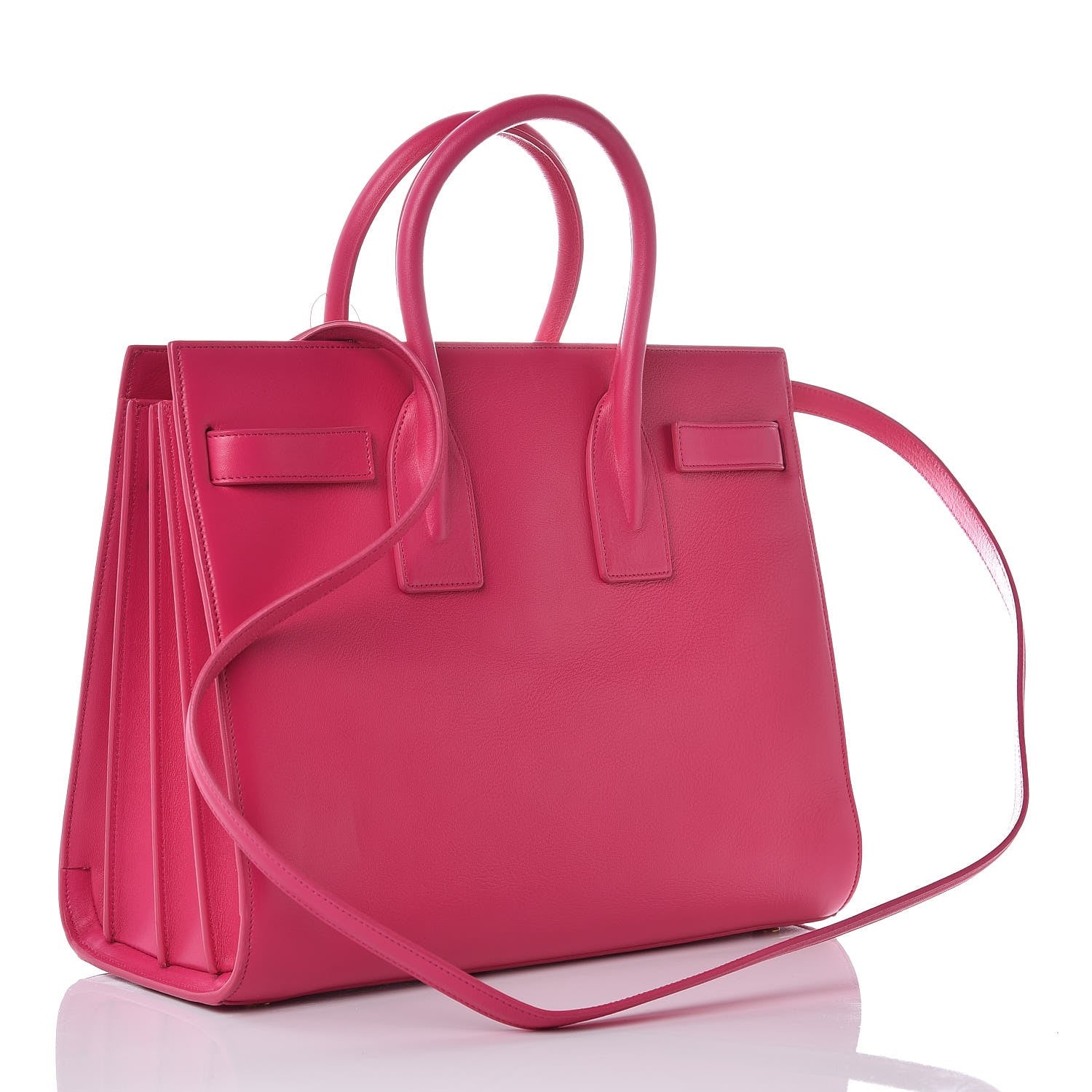 Saint Laurent Calfskin Small Sac De Jour Bubblegum 4 of 8