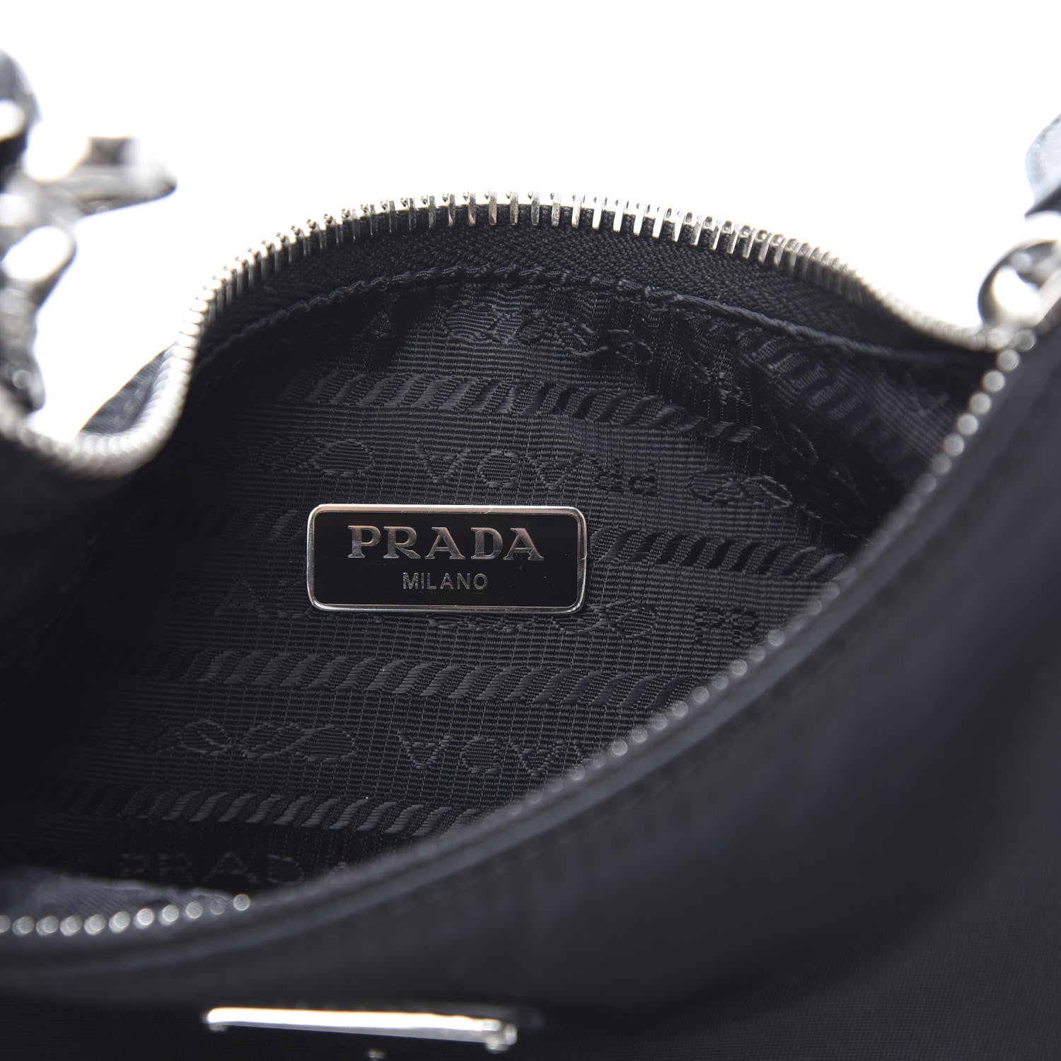 Prada Nylon Re-Edition 2005 Shoulder Bag Black 6 of 10