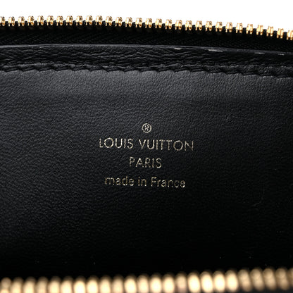 Louis Vuitton Lambskin Malletage Alma BB Black White 7 of 11