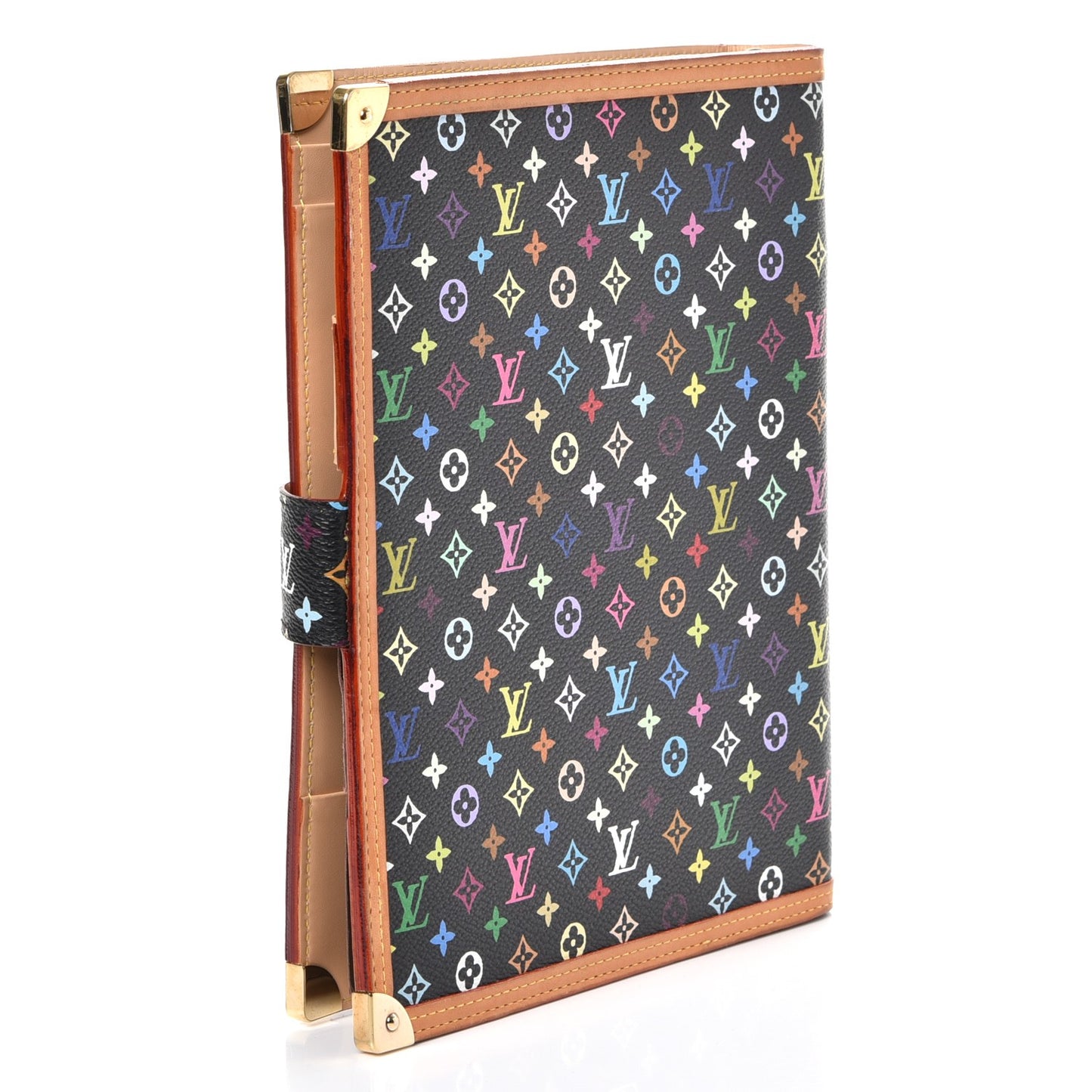 Monogram Multicolor Large Ring Agenda Black