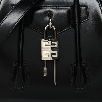 Givenchy Box Calfskin Mini Lock Antigona Shoulder Bag Black 8 of 11