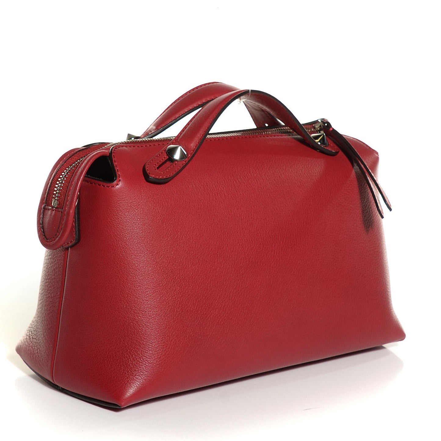 Vitello Dolce Marmol Medium By The Way Boston Bag Ciliegia