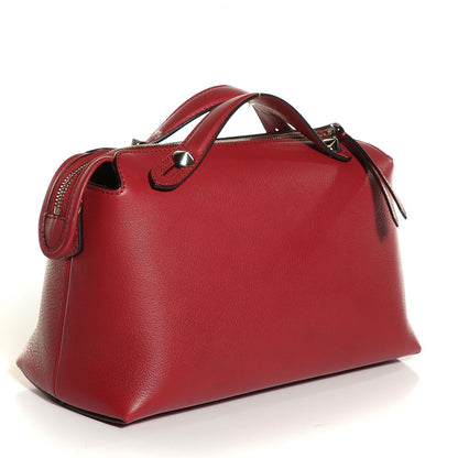 Fendi Vitello Dolce Marmol Medium By The Way Boston Bag Ciliegia 3 of 12