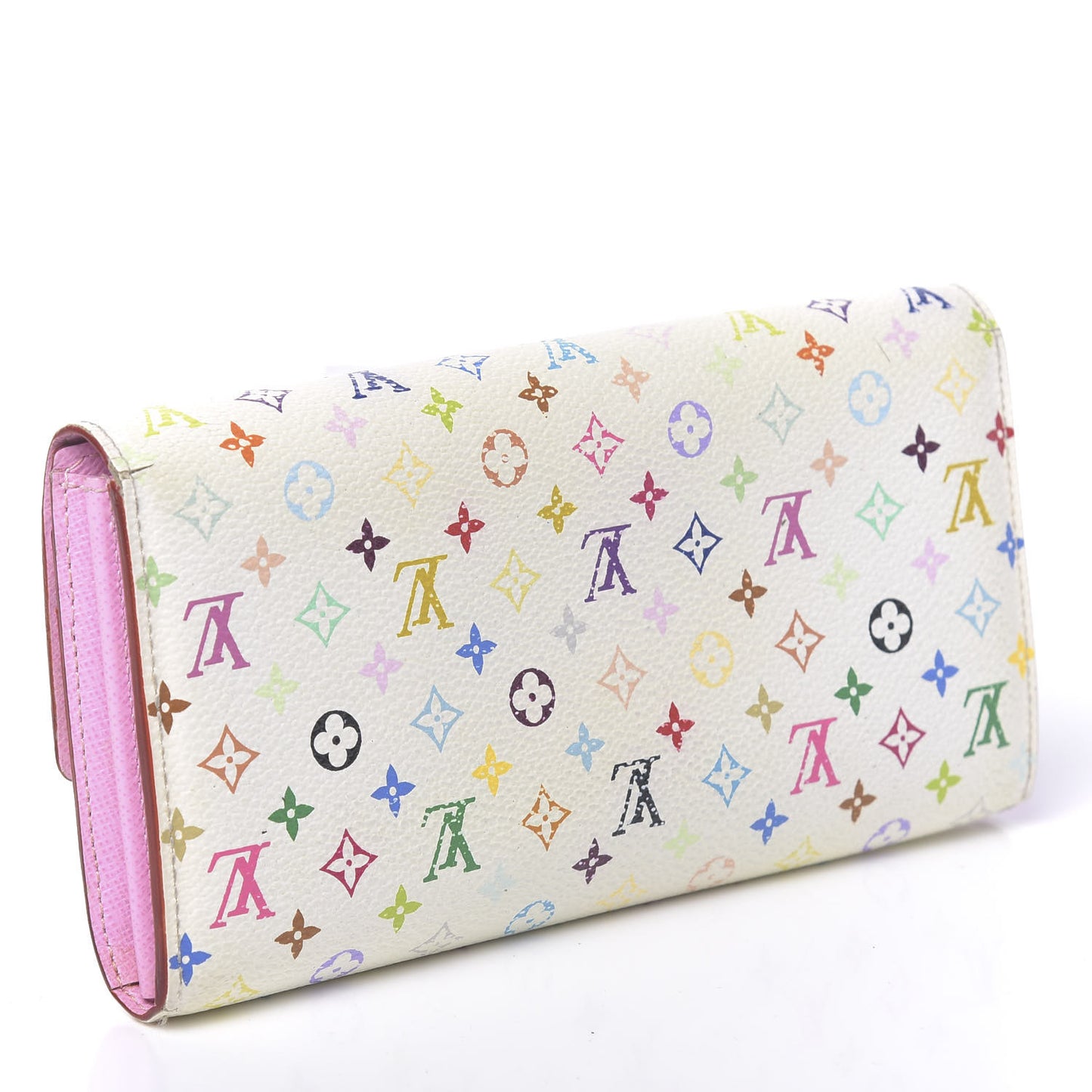 Monogram Multicolor Sarah Wallet White Litchi