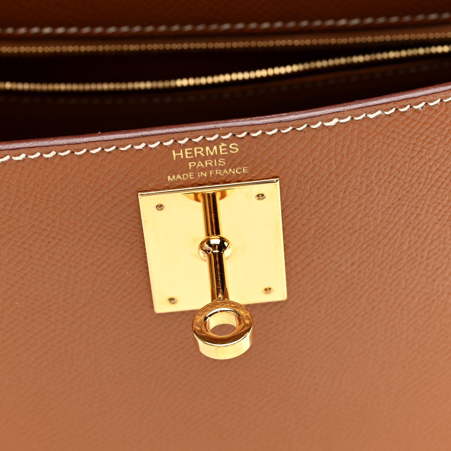 Hermes Epsom Kelly Sellier 28 Gold 6 of 11