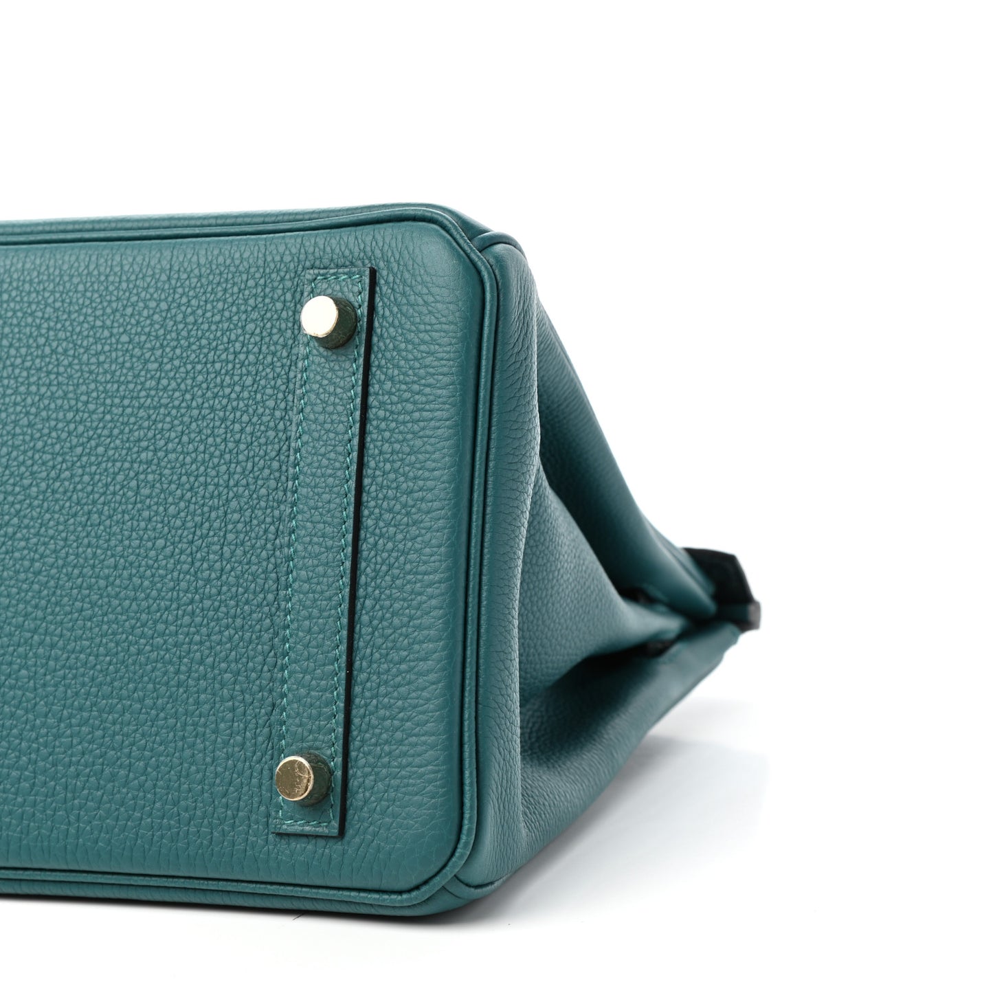 Togo Matte Alligator Birkin Touch 30 Vert Bosphore