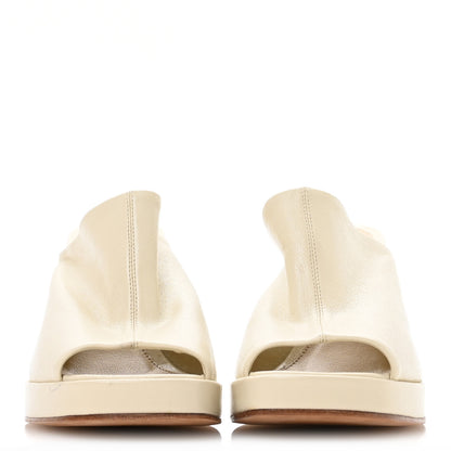 Bottega Veneta Nappa Stack Mule Sandals 37 Sea Salt 3 of 8