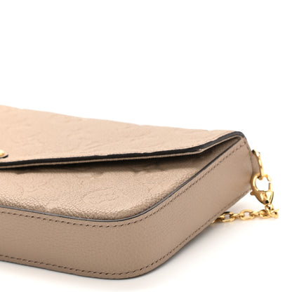 Louis Vuitton Empreinte Pochette Felicie Chain Wallet Tourterelle 10 of 11