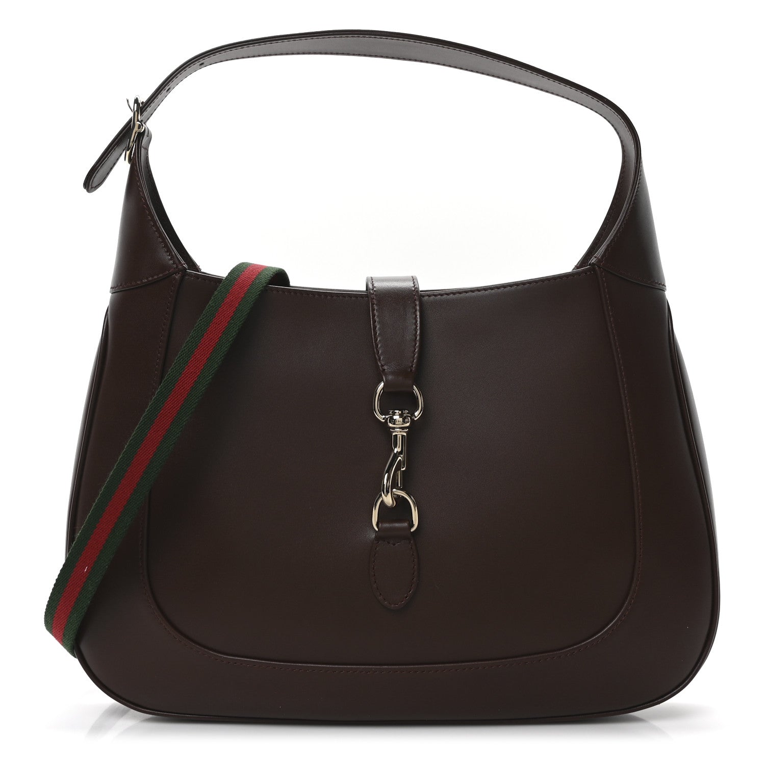 Gucci Ancora Calfskin Large Jackie Shoulder Bag Sweet Chestnut 1 of 9
