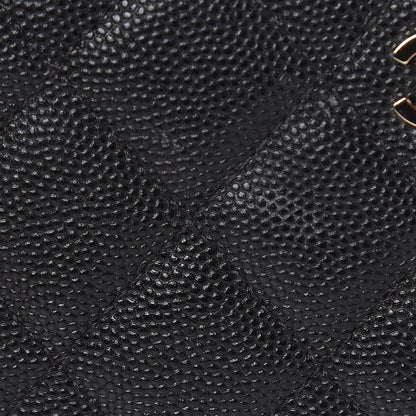 Chanel Caviar Quilted Small Curvy Pouch Cosmetic Case Black 9 of 10