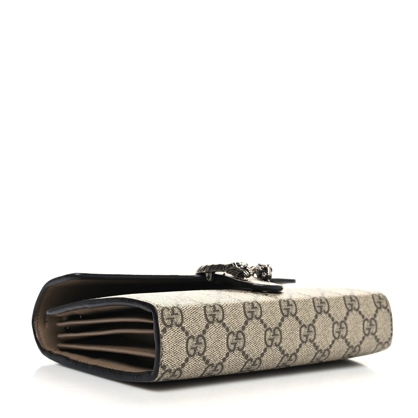 GG Supreme Monogram Mini Dionysus Chain Wallet Beige Taupe