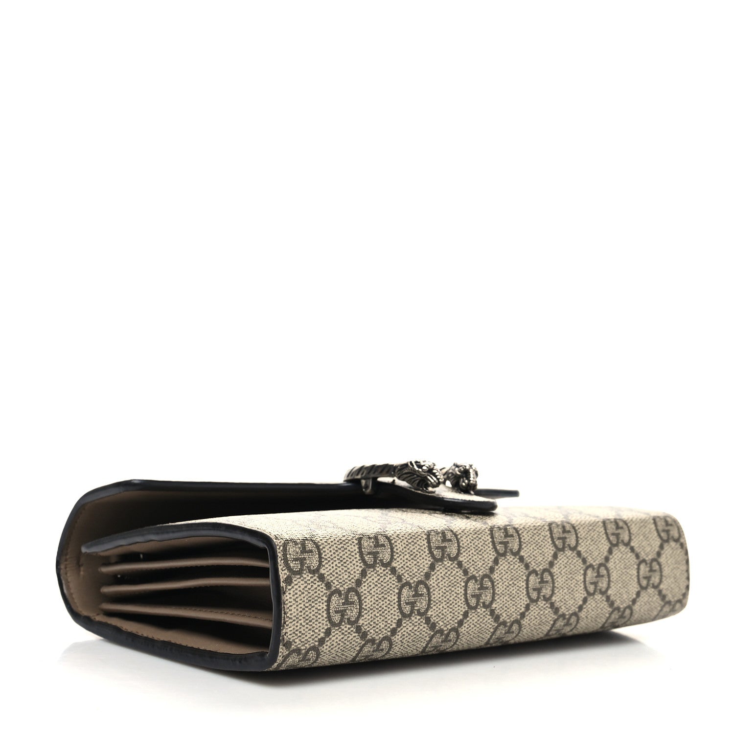 Gucci GG Supreme Monogram Mini Dionysus Chain Wallet Beige Taupe 4 of 14