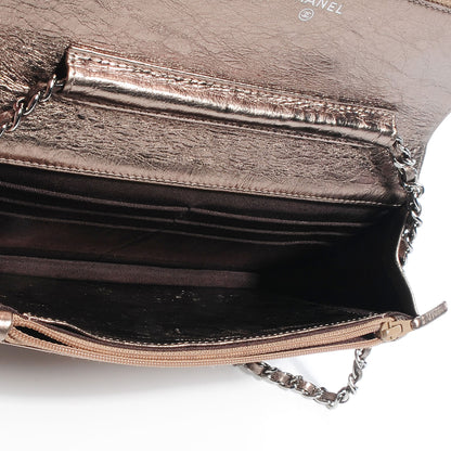 Chanel Metallic Reissue Wallet On Chain Bronze 6 of 8