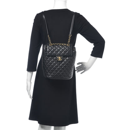 Chanel Lambskin Quilted Small Urban Spirit Backpack Black 2 of 12