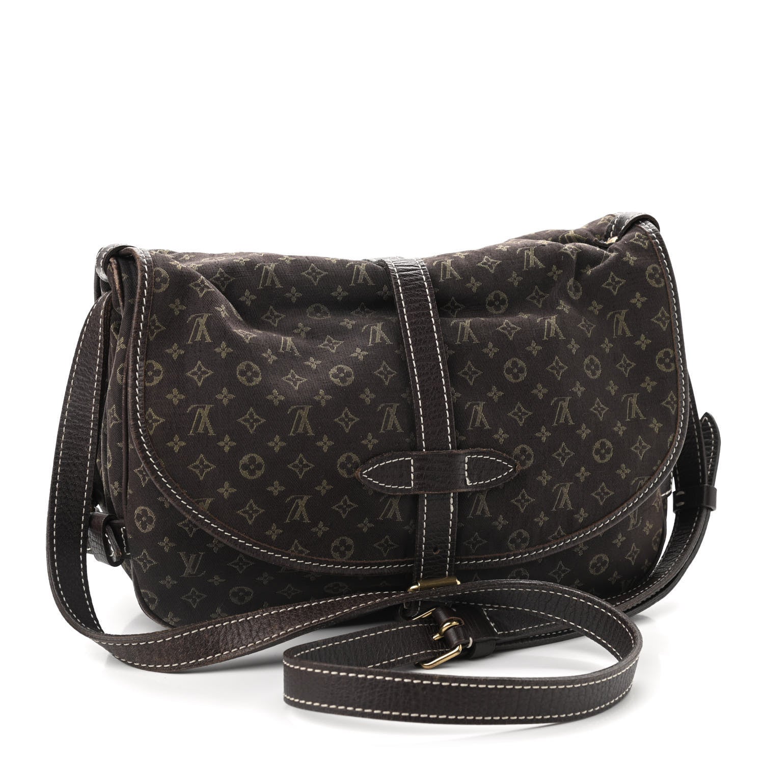 Louis Vuitton Monogram Mini Lin Saumur Ebene 3 of 11
