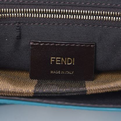Fendi Vitello Pequin Embossed Small Claudia Shoulder Bag Jungle 15 of 19