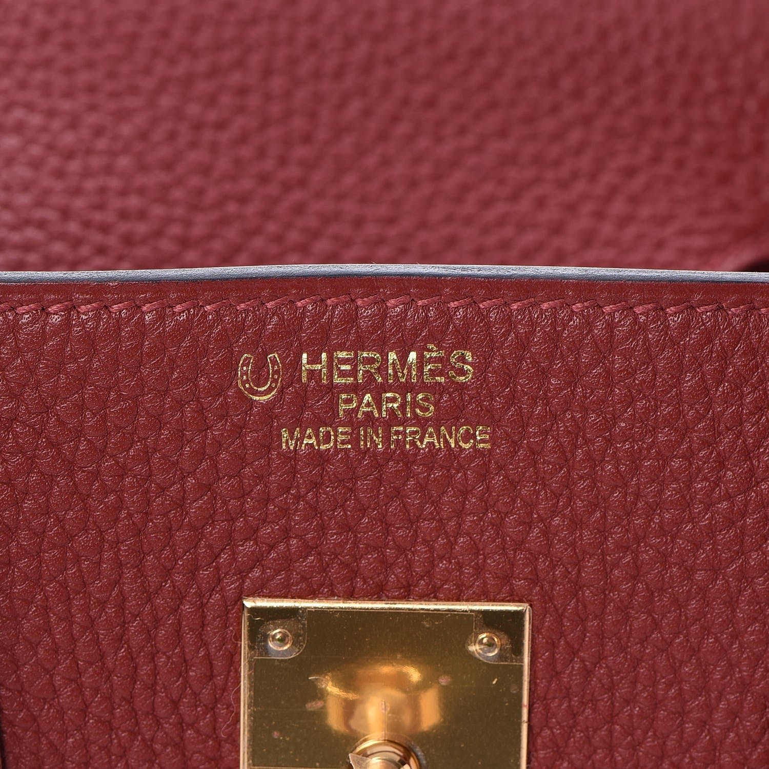 Hermes Togo Horseshoe Bi-Color Birkin 35 Rouge H Bougainvillea 18 of 33