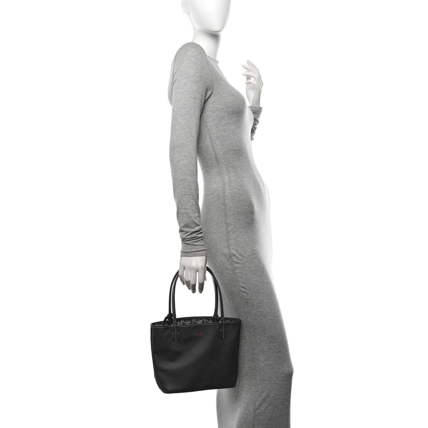 Goyardine Reversible Mini Anjou Grey